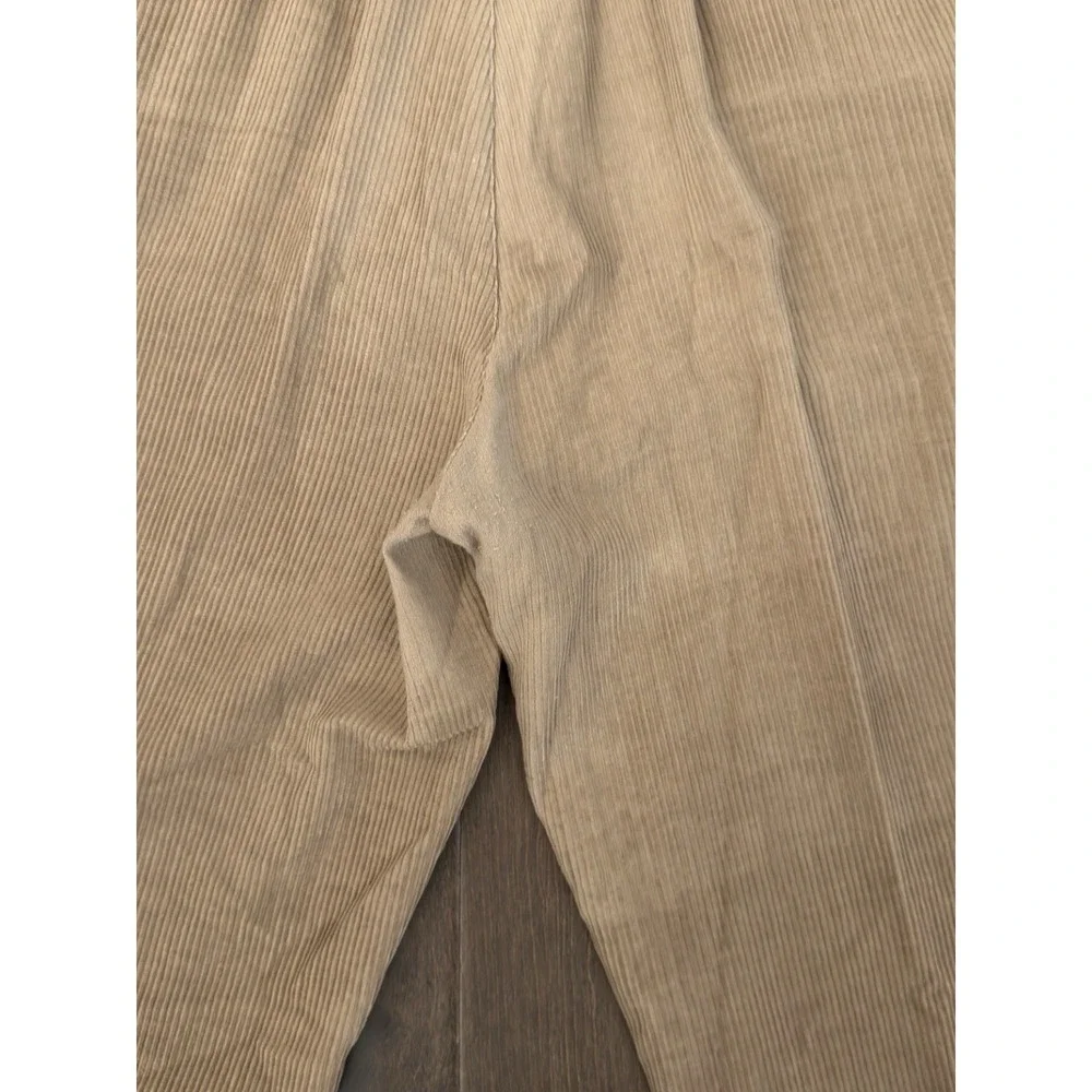VTG Ivy Crew Lot Of‎ 2 Classic Pleated Corduroy Mens Size 38X34 Navy/Beige Pants